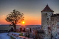 58 Untergruppenbach Burg Stettenfels Sonnenuntergang Lenz